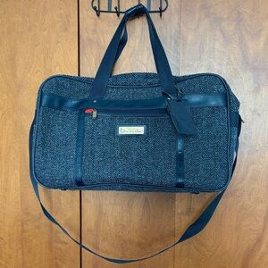 Oscar de la Renta Textured Blue Duffel Bag